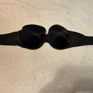 Victoria secret black strapless bra 36D